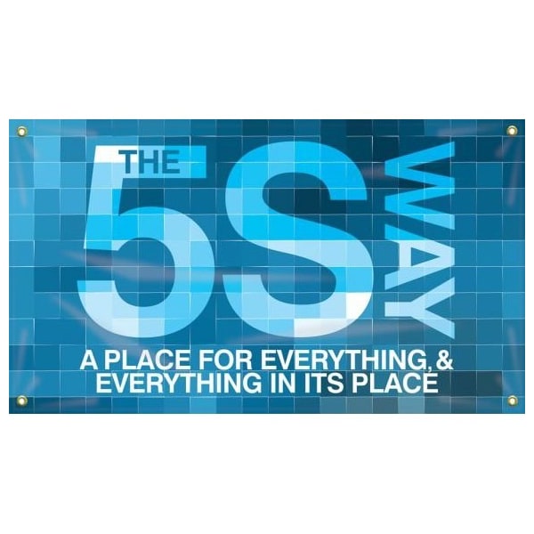 Accuform 5S MOTIVATIONAL BANNER THE 5S WAY A MBR596 MBR596 - main